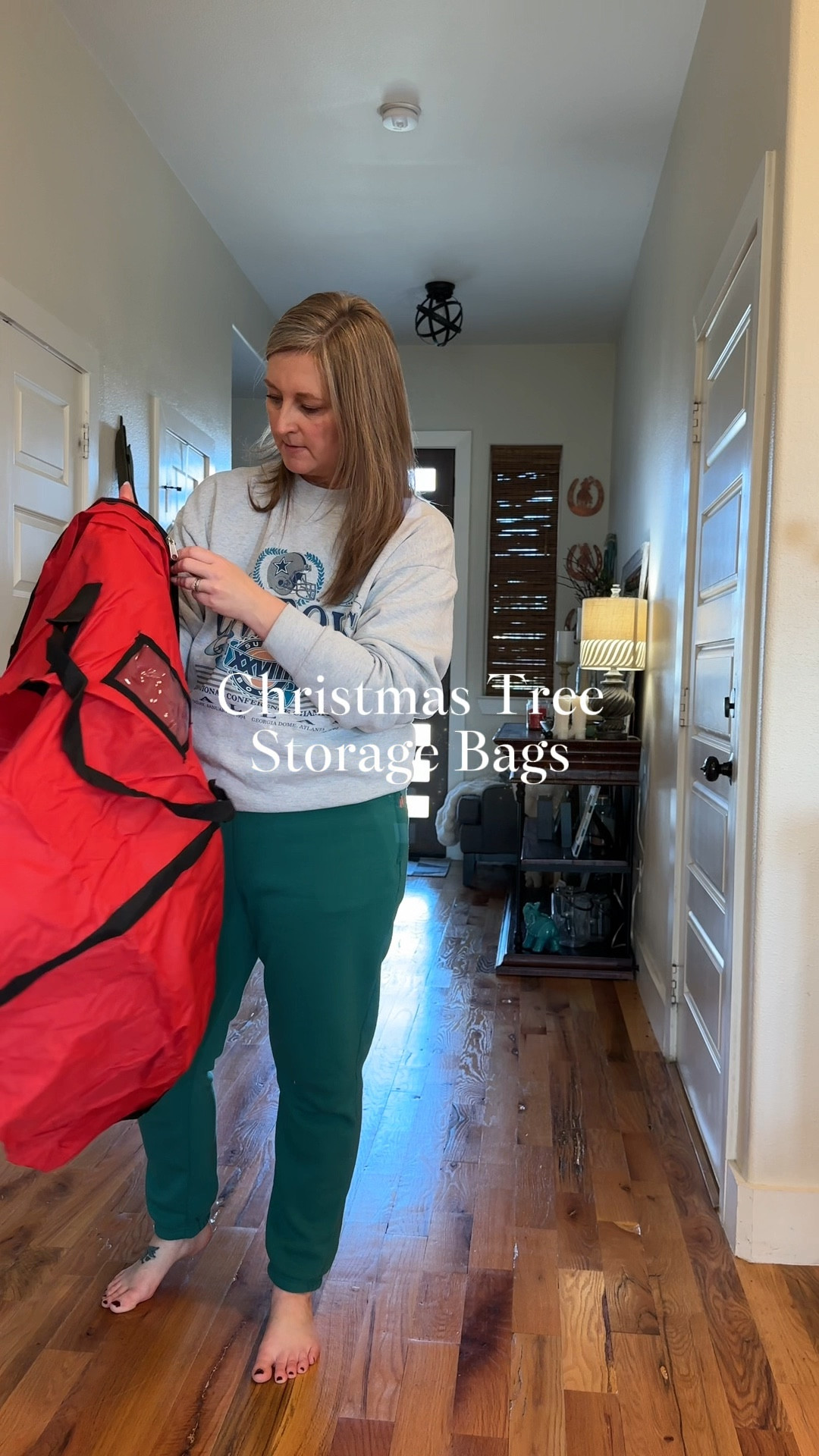 Christmas tree storage bags for 7 1/2 foot trees. They also have a 9 ft that I will link also. These were so easy to use and toss up into our attic. Super easy and efficient way to store our Christmas trees

#LTKFindsUnder50 #LTKSeasonal #LTKHome