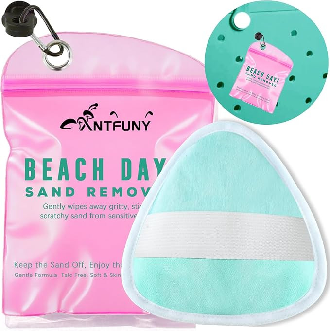 Triangle Sand Remover for Beach Sandproof Cleaner Eraser Wipe Off Mitt Duster Cup Holder Game Toy... | Amazon (US)