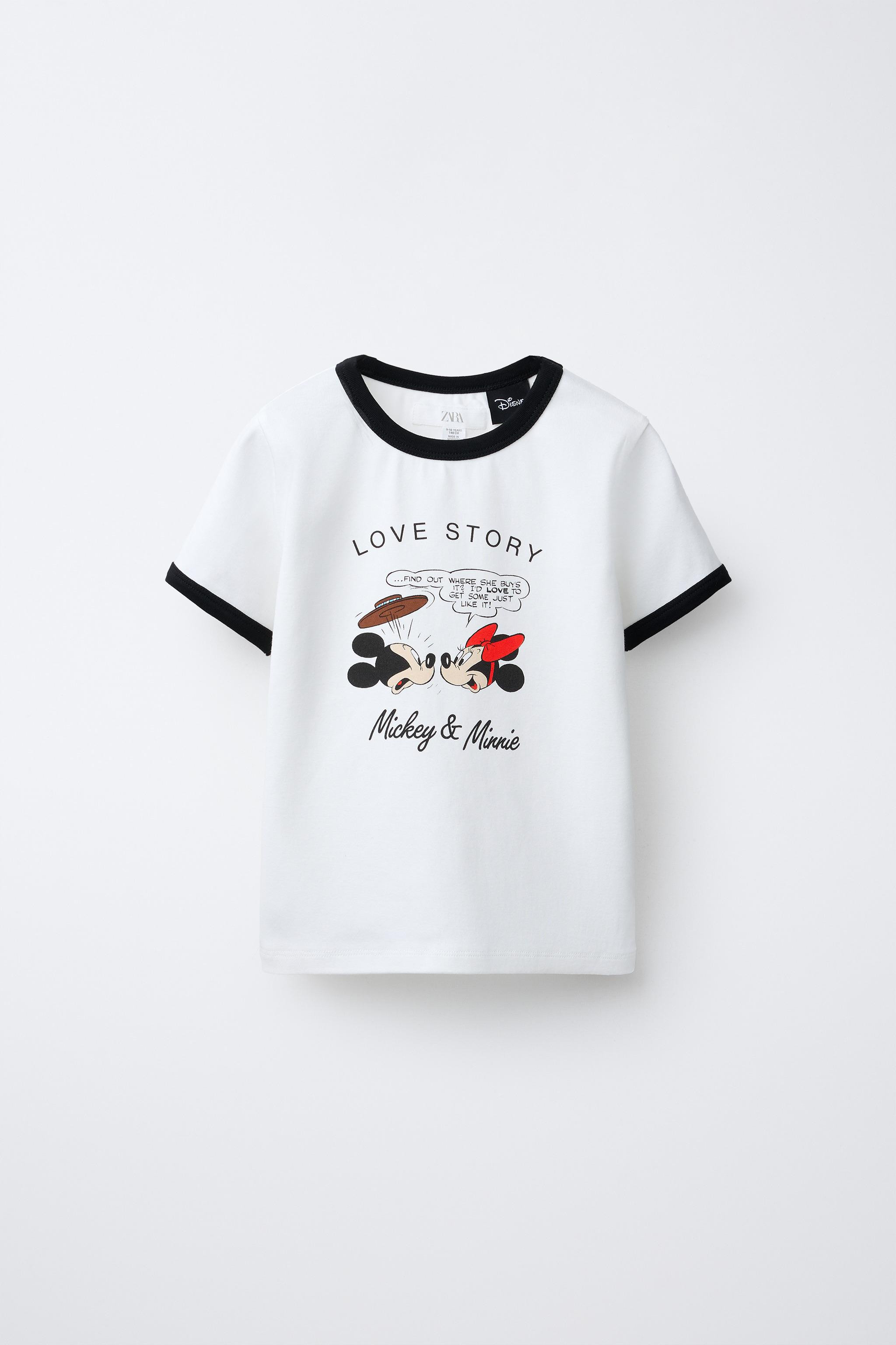 MICKEY AND MINNIE MOUSE © DISNEY CONTRAST T-SHIRT | Zara UK