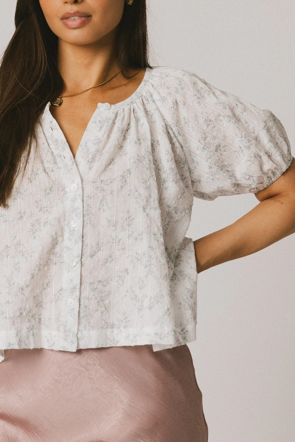 Peni Floral Blouse in Lavender | Böhme US