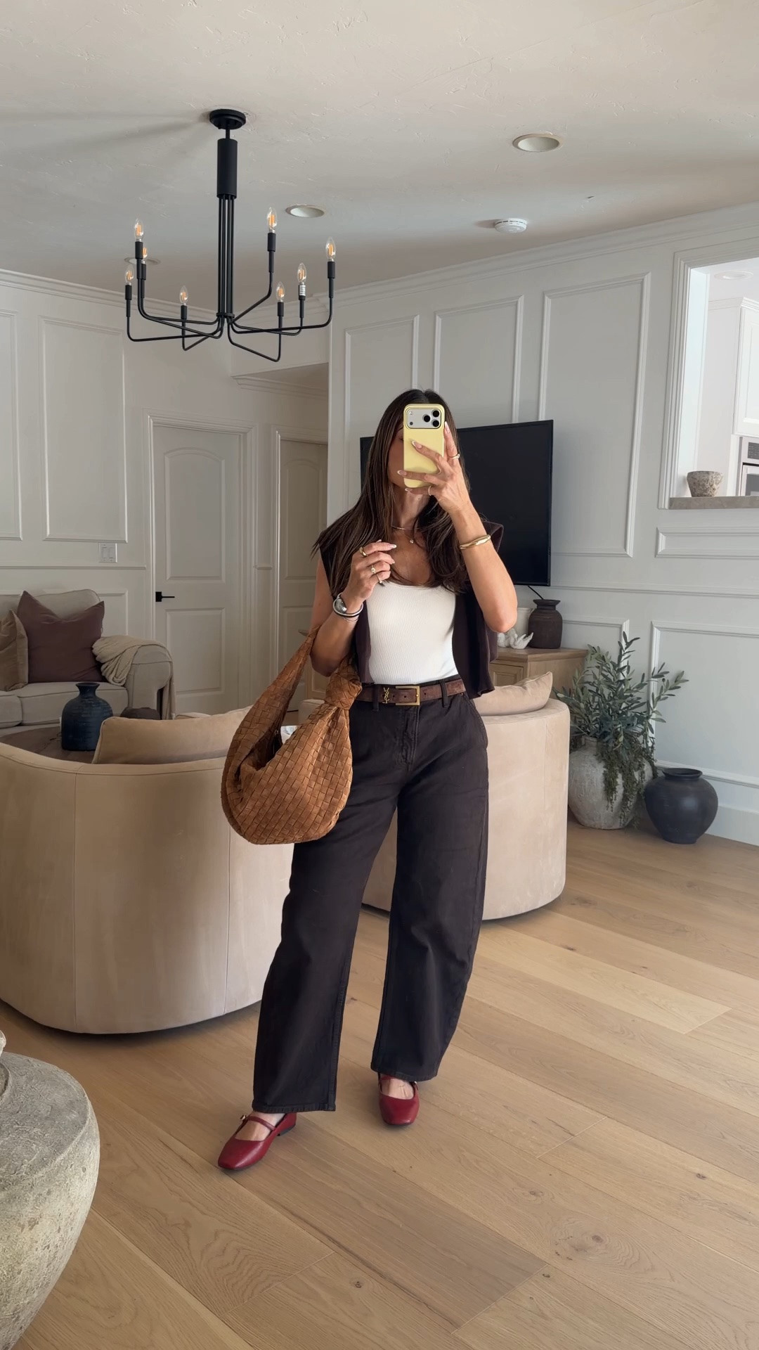 Shades of brown with a pop of red ♥️🤎

#LTKgrwm #LTKootd #LTKU