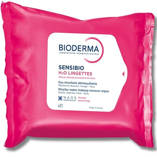 Bioderma - Sensibio H2O Wipes - Cleansing and Makeup Removing - Skin Soothing - for Sensitive Ski... | Amazon (US)