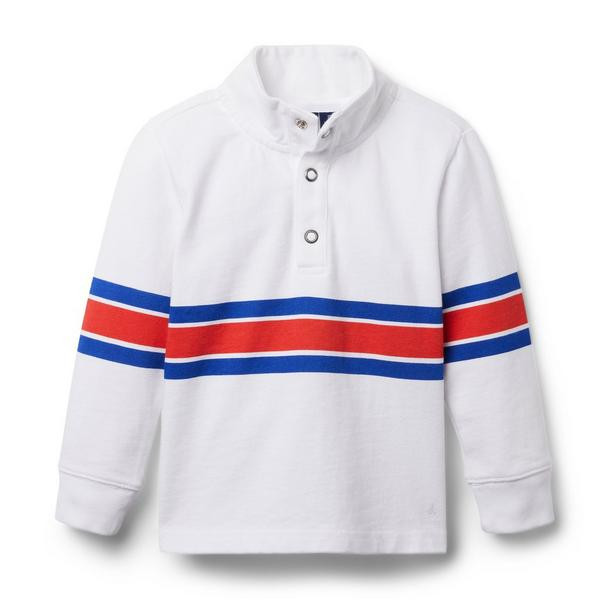 Stripe Jersey Mock Neck Sweatshirt | Janie and Jack