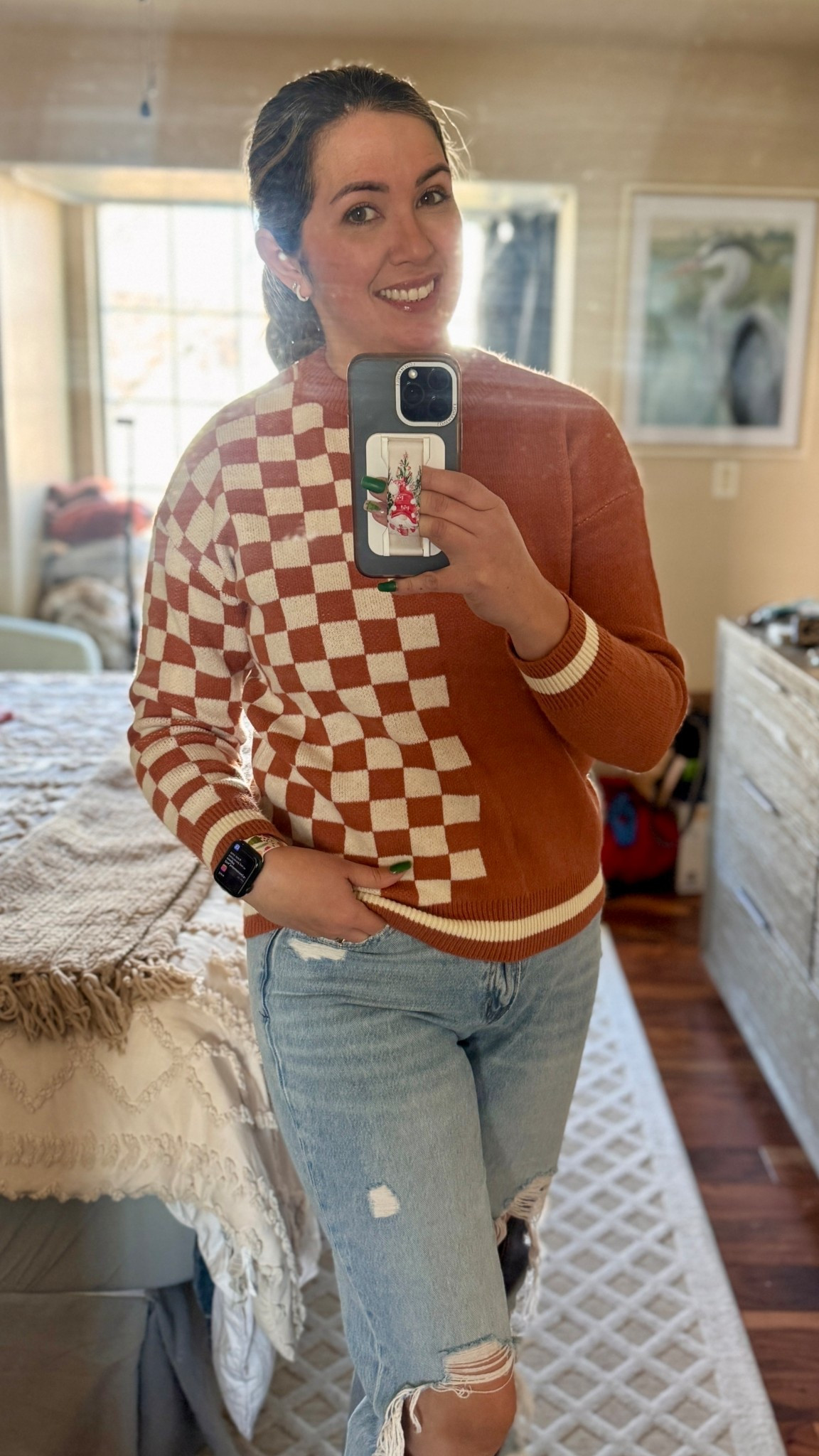 OOTD in my favorite checkered sweater 🤎

#LTKGiftGuide #LTKootd #LTKFindsUnder50