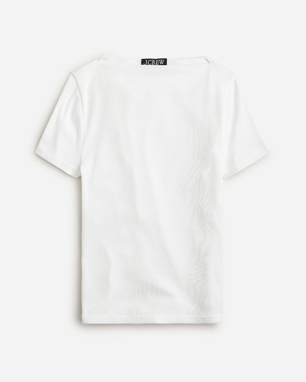 Fine-rib fitted boatneck T-shirt | J.Crew US