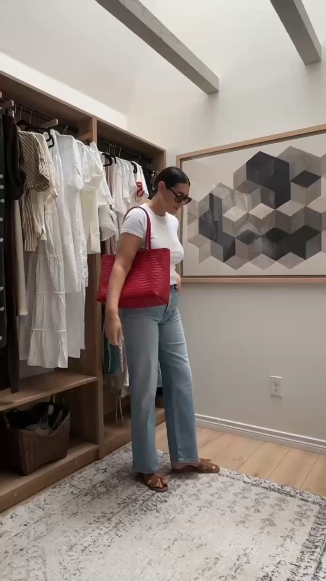 If you like a wide leg but don’t want a too wide leg look, this is a great option! I’m in the 30, tts fit with a more fitted waist for me. 20% off this weekend thru LTK! @Madewell