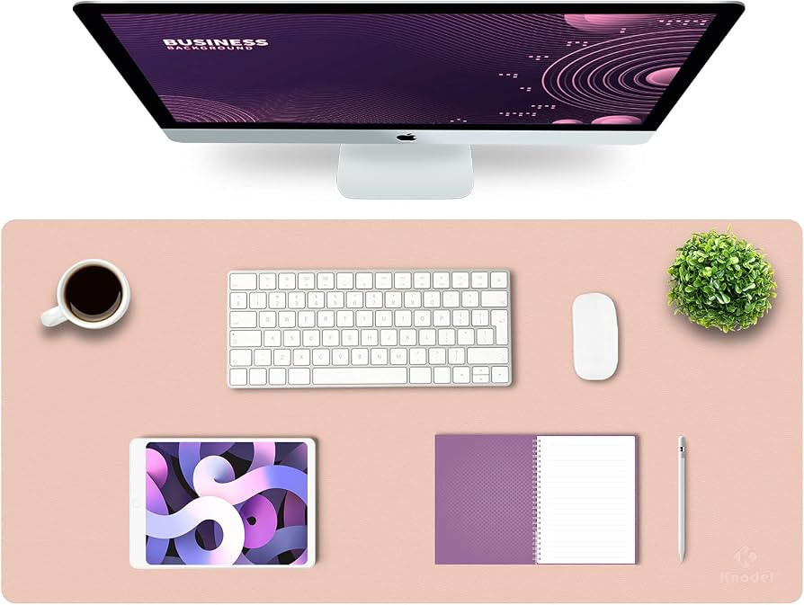 K KNODEL Desk Mat, Mouse Pad, Desk Pad, Waterproof Desk Mat for Desktop, Leather Desk Pad for Key... | Amazon (US)