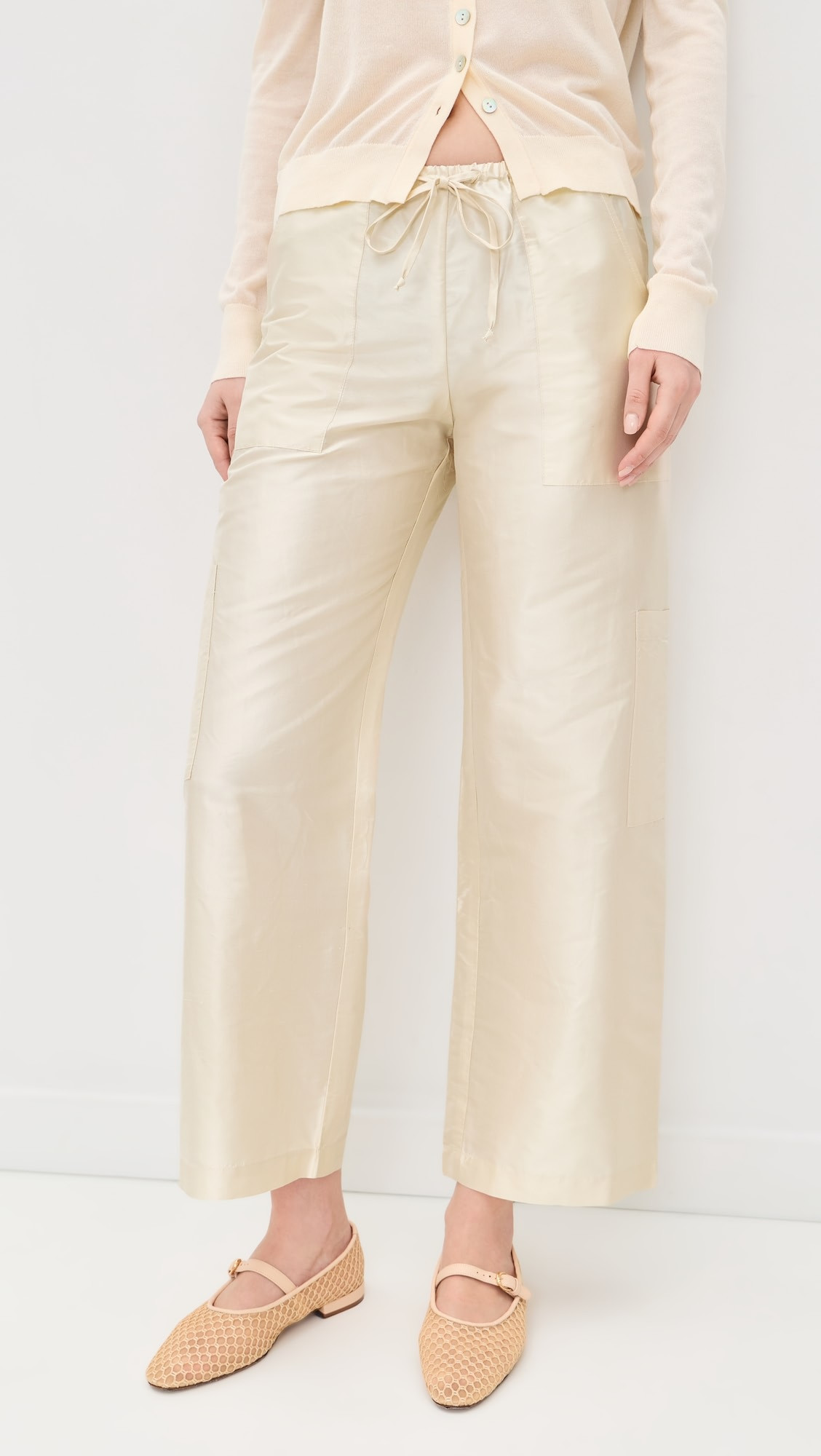 The Taffeta Drawstring Cargo Pants | Shopbop