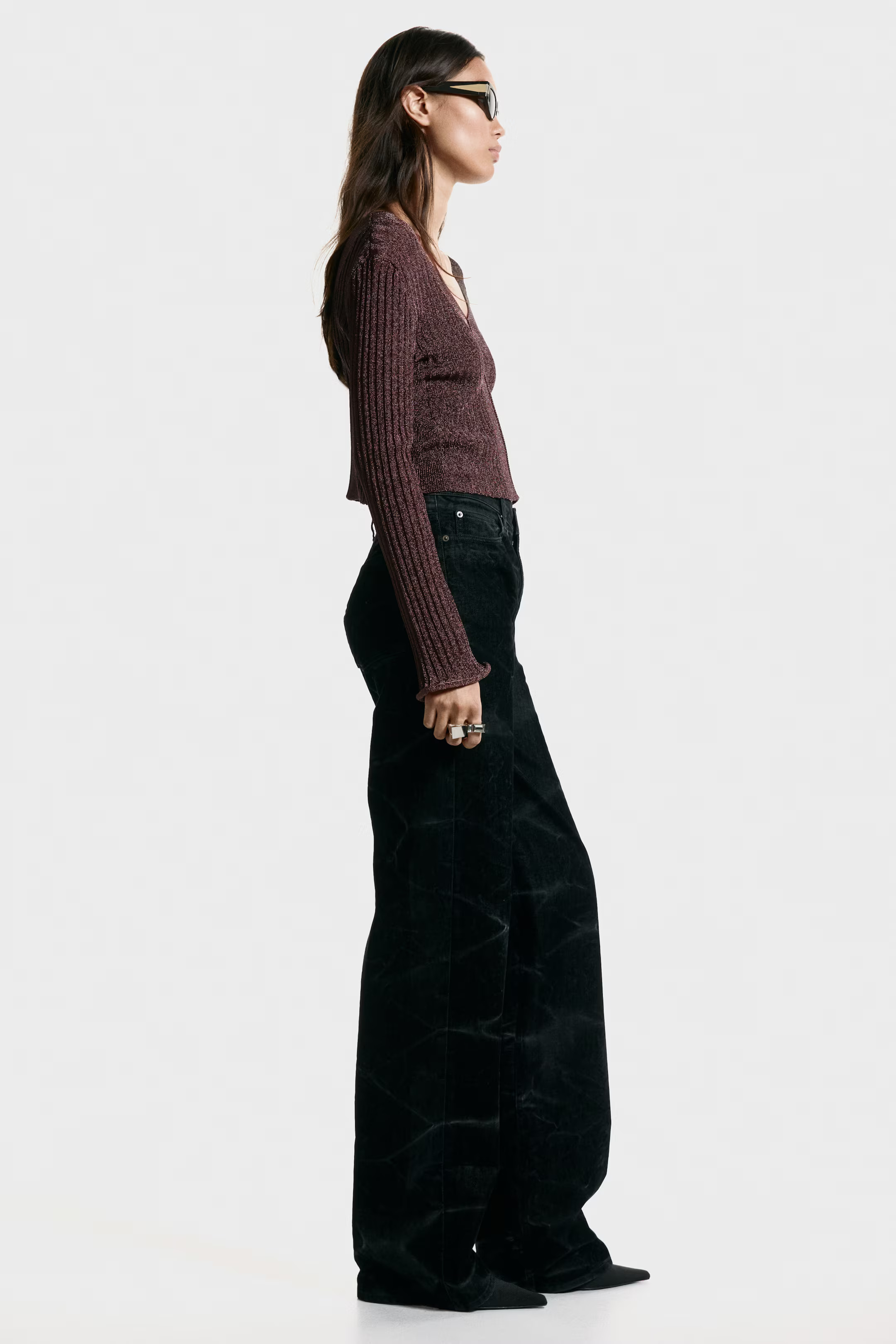 Glittery Rib-Knit Top | H&M (US + CA)