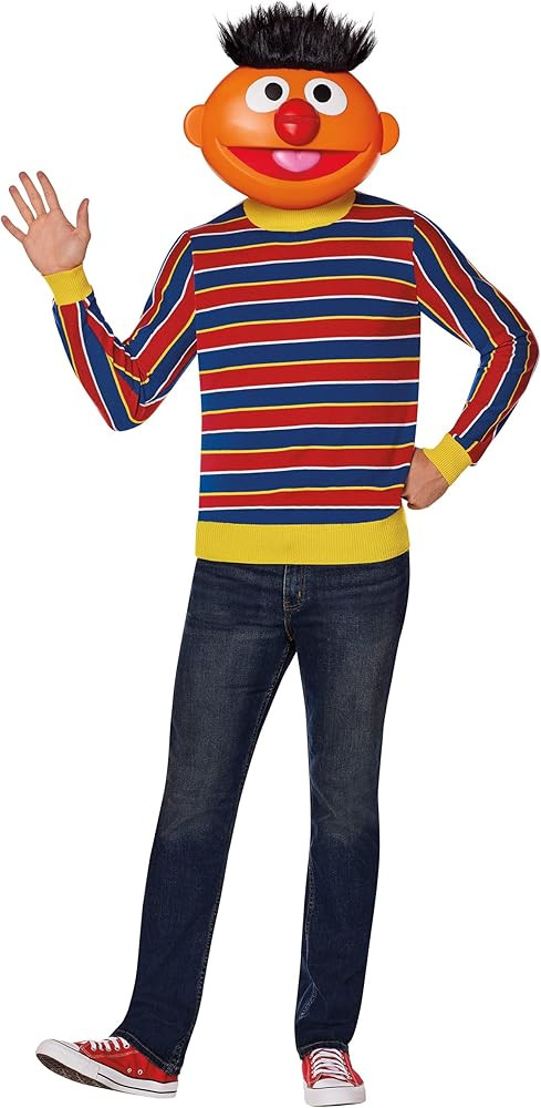 Spirit Halloween Sesame Street Adult Ernie Costume Kit | Officially Licensed | TV and Movies Cost... | Amazon (US)