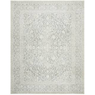 SAFAVIEH Reflection Light Gray/Cream 8 ft. x 10 ft. Distressed Floral Area Rug-RFT670C-8 - The Ho... | The Home Depot