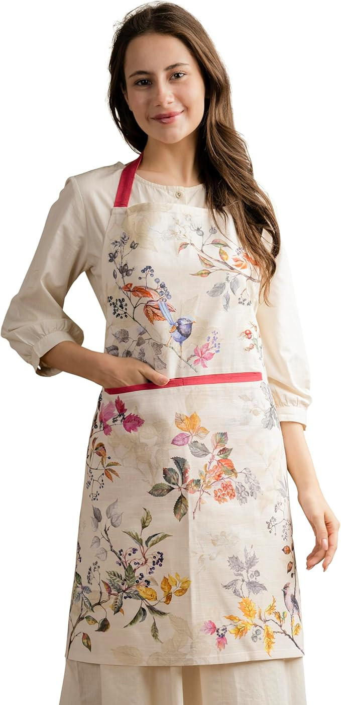 Maison d' Hermine 100% Cotton Apron for women with Pocket Kitchen Chef Apron for Men Cooking Gard... | Amazon (US)