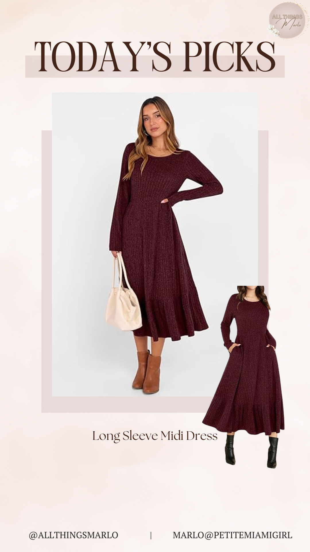 Long Sleeve Midi Dress 

 #LTKHoliday #LTKootd #LTKSeasonal