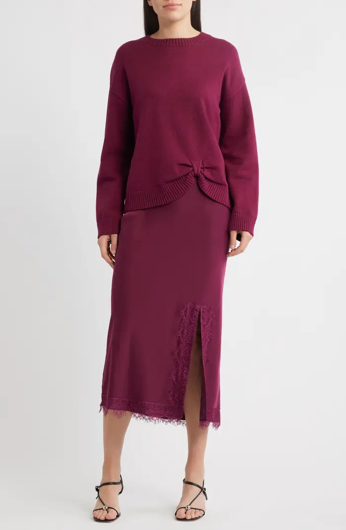 ZOE AND CLAIRE Side Knot Sweater | Nordstrom | Nordstrom