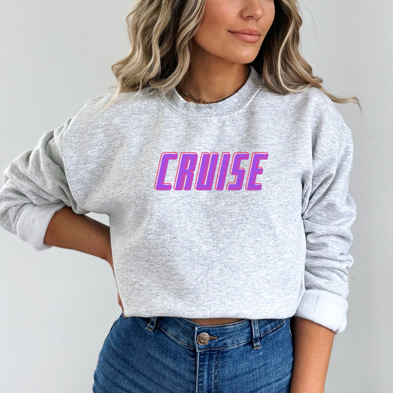 Cruise Sweatshirt, Family Matching Cruise Sweatshirt, Cruising Sweater, Spring Break, Friends, Ne... | Etsy (US)