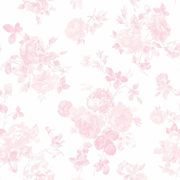 Faded Primrose Everblooming Rosettes Peel and Stick Wallpaper | WallPops