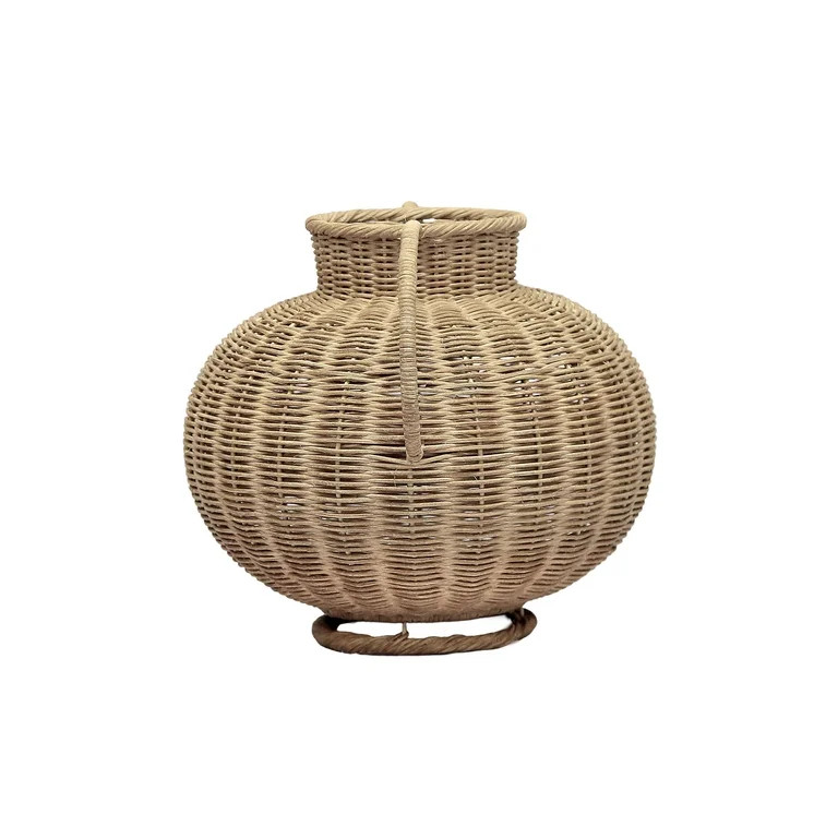 My Texas House Fall Rattan Decorative Vase, Natural, 9" | Walmart (US)