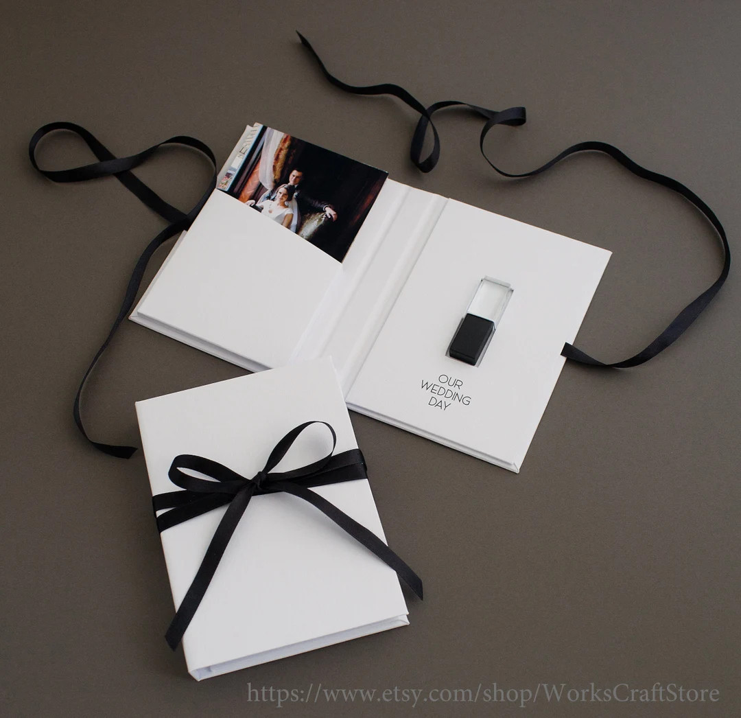 Personalized Wedding Photo Box with USB Drive 32GB, Photo Keepsake | Etsy (US)