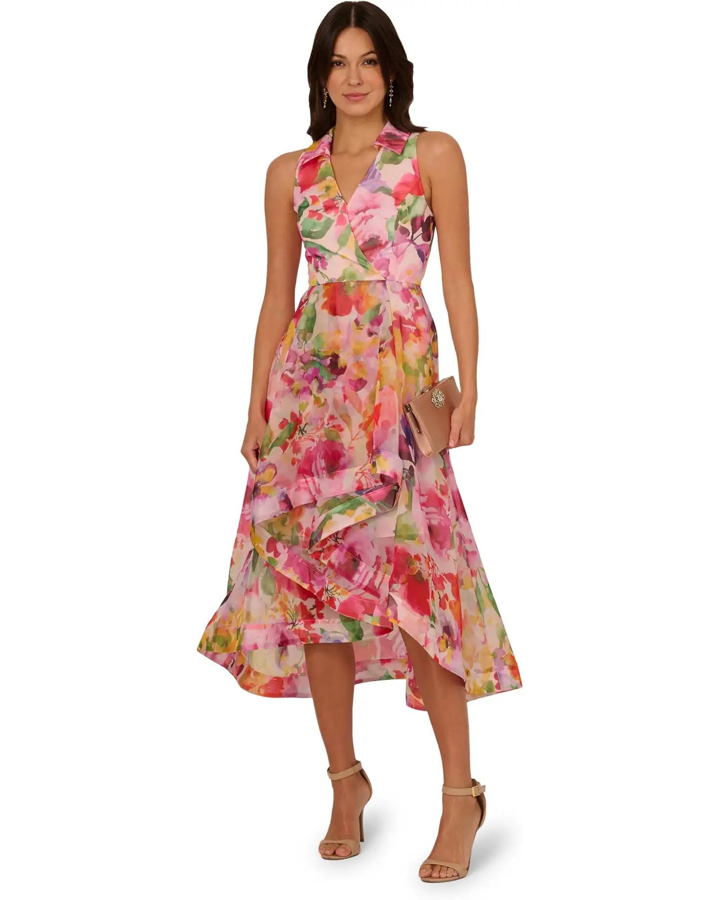 Women's Adrianna Papell Printed High-Low Dress | Zappos.com