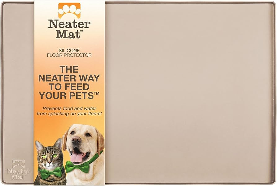 Neater Pet Brands Neater Mat - Waterproof Silicone Pet Bowls Mat - Protect Floors from Food & Wat... | Amazon (US)