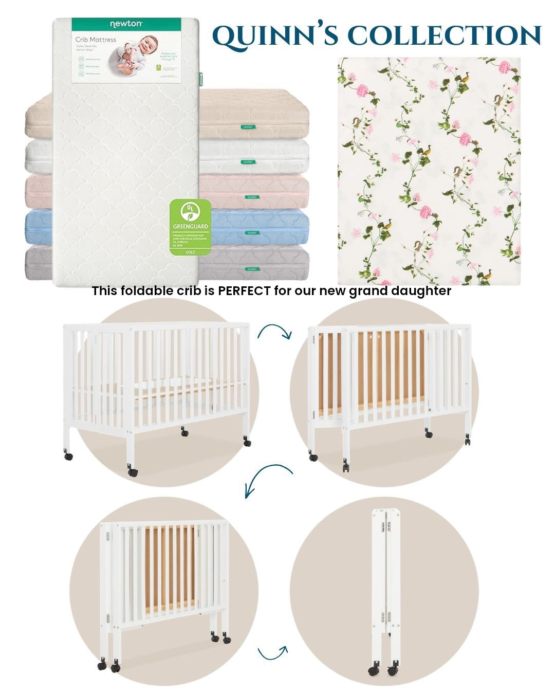 This foldaway crib is perfect for our new granddaughter. Easy to move from room to room, and store when we are not using! Every grandparent should have this crib! 

#LTKOver40 #LTKBaby #LTKmomlife