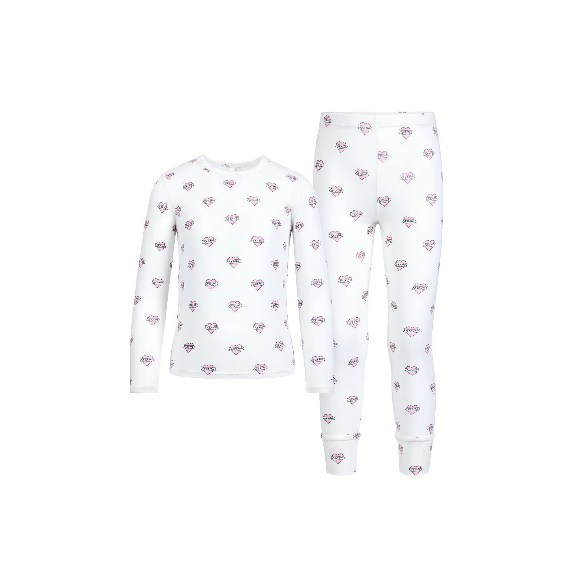 SKIMS SLEEP KIDS SLEEP SET | MARBLE HEART BANNER | SKIMS | SKIMS (US)