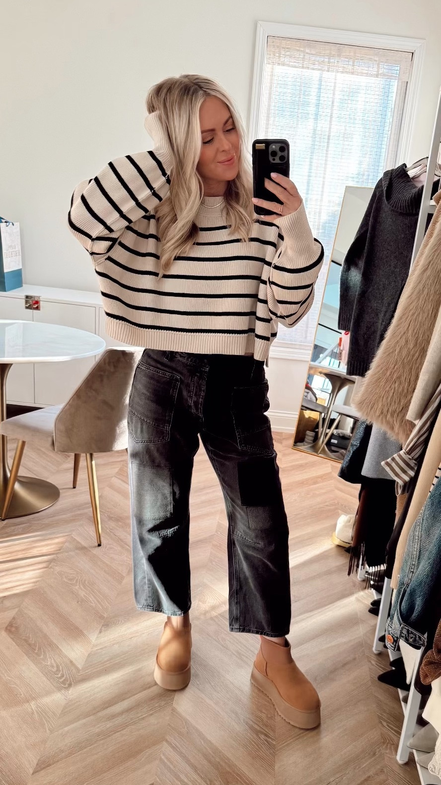 Casual OOTD! My sweater is on sale too! 
I actually love these boots bc they are so comfy on ankles! 
Pants: 26
Shirt: M (brand runs big but I wanted oversized) - also comes in plain colors

Winter outfits. Ugg. Boots. Jeans. Winter fashion. Casual style. Baggy jeans. 


#LTKSaleAlert #LTKStyleTip #LTKFindsUnder100