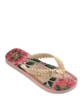 x Dolce & Gabbana Women's Floral Flip Flop Sandals | Bloomingdale's (US)
