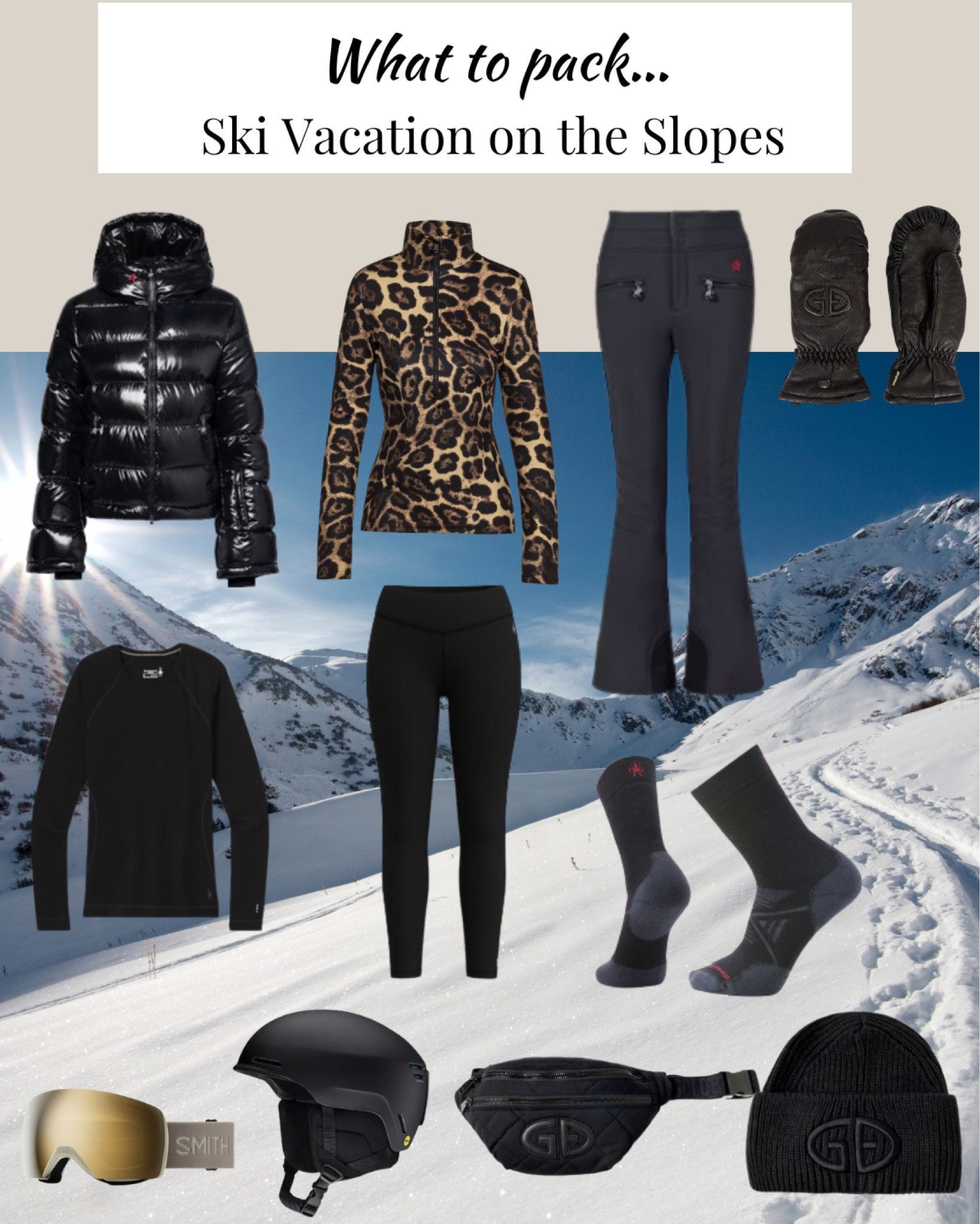 Ski vacation packing list- on the slopes #skivacation #packinglist

#LTKSeasonal #LTKActive #LTKTravel