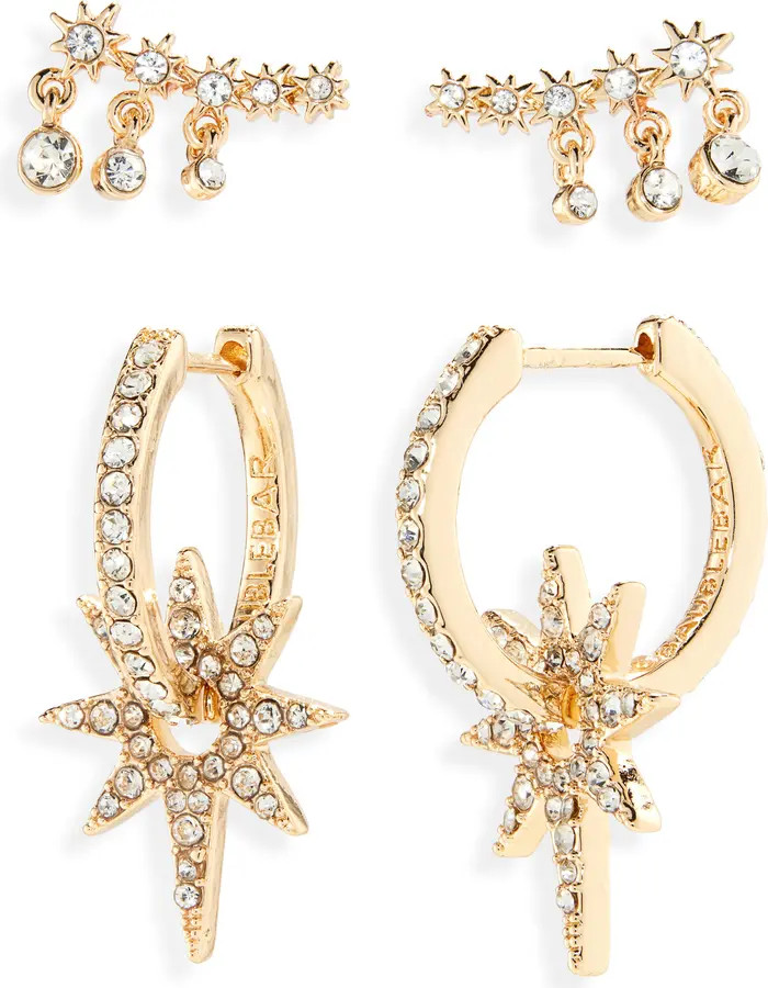 BaubleBar Portia Set of 2 Ear Crawlers & Hoop Earrings | Nordstrom | Nordstrom