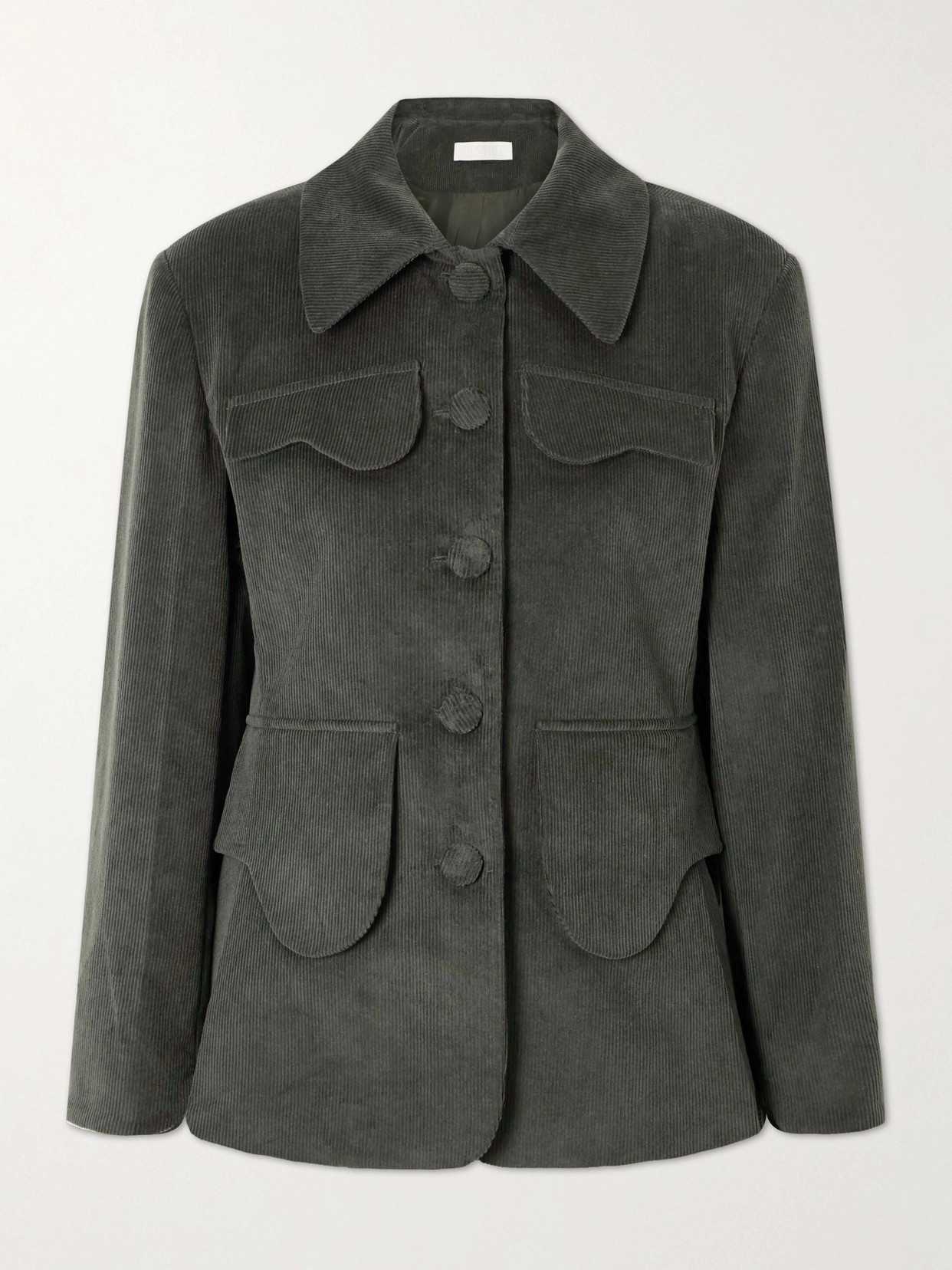 DESTREE - Tamara Cotton-blend Corduroy Blazer - Green | NET-A-PORTER (US)