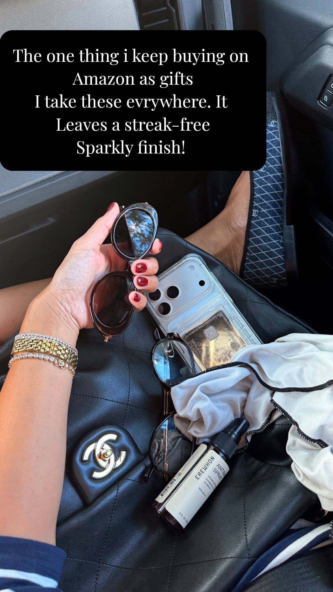 A must. A major must in our household, in my purse, in my car, in my travel. 
Cleans mirrors, sunglasses, phone,crystals, drink ware. Everything.

#LTKHome #LTKTravel #LTKmomlife