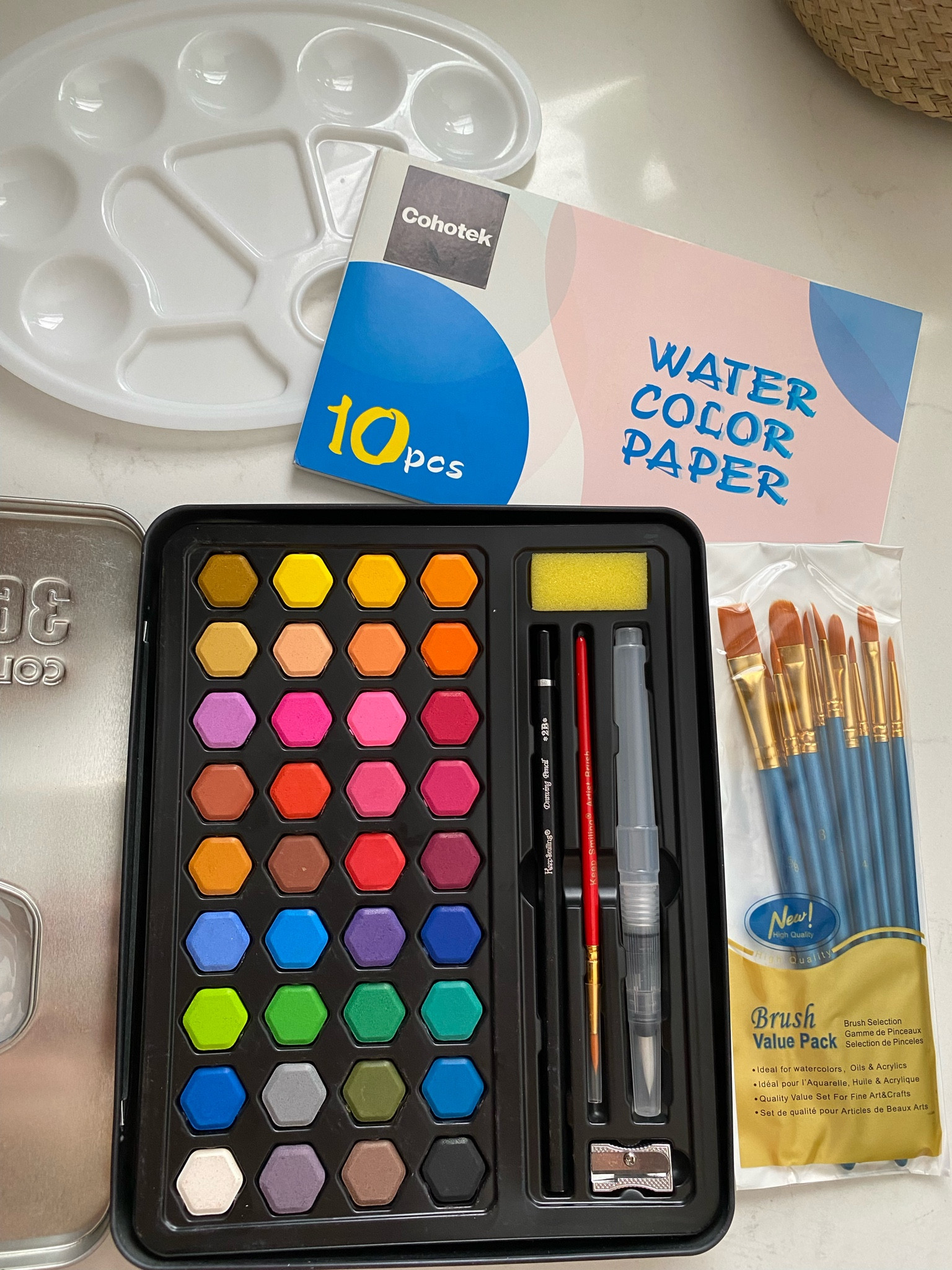 Great quality budget vibrant watercolor set
Amazon
Homeschool supplies 
Back to school

#LTKBacktoSchool #LTKunder50 #LTKsalealert