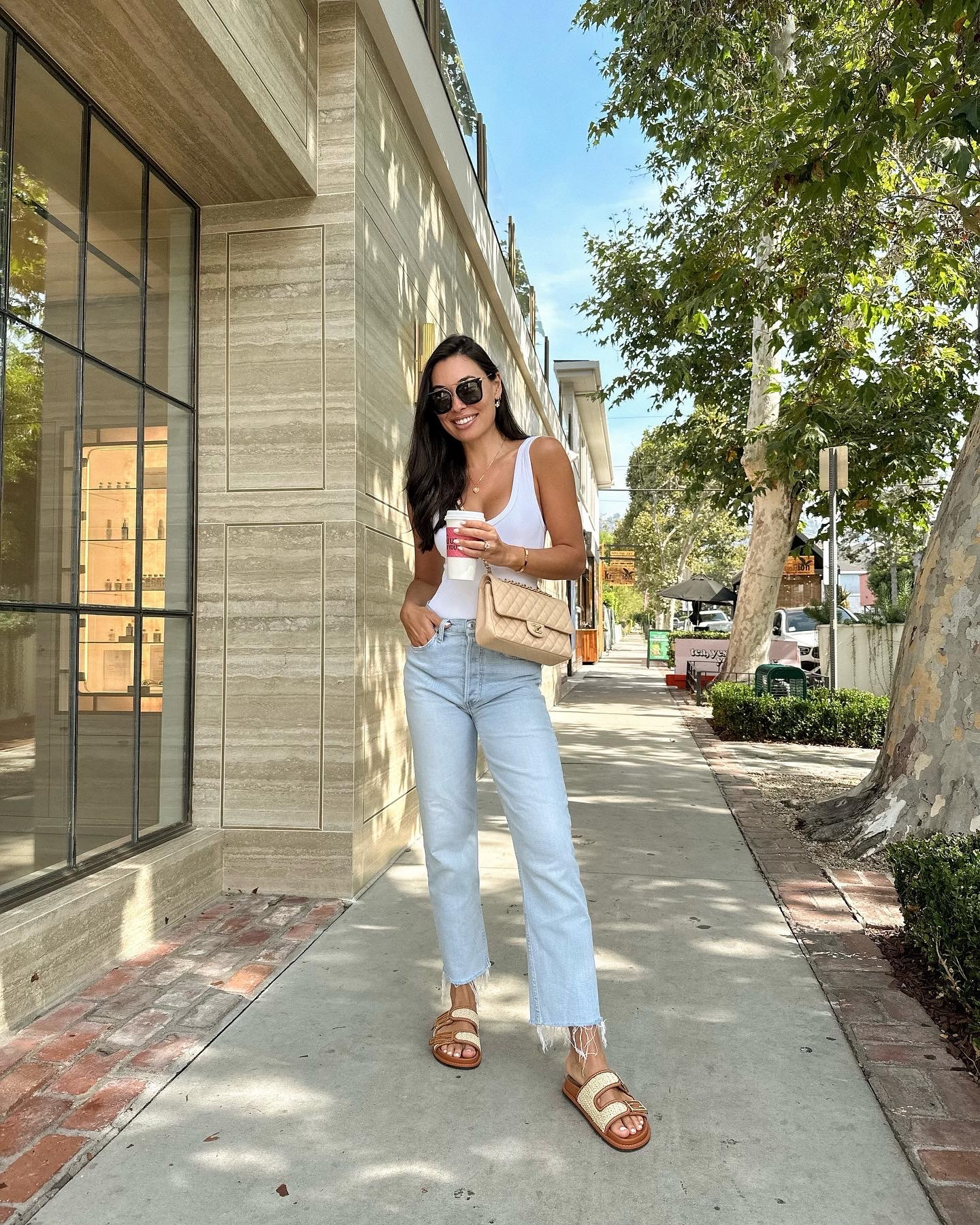 Bodysuit and jeans, Dad sandals, LA. 

#LTKStyleTip #LTKShoeCrush #LTKSeasonal