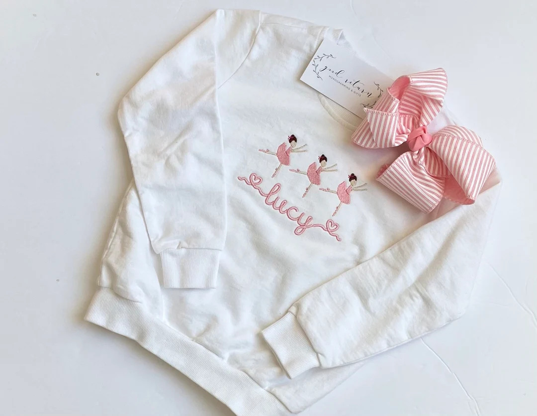 Monogrammed Ballet Sweatshirt | Etsy (US)
