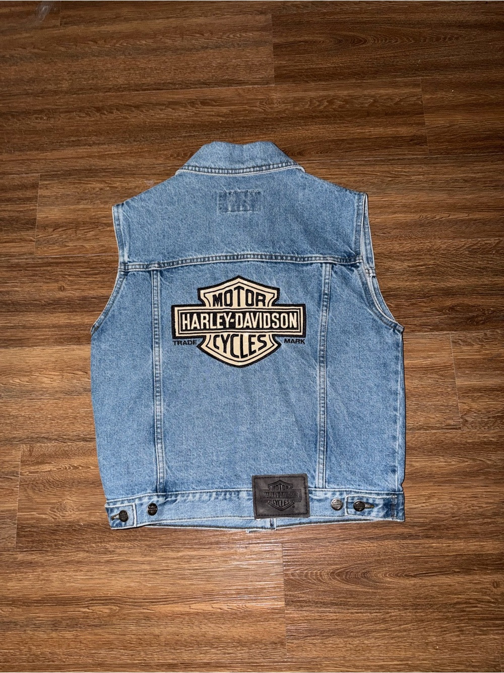 Harley-Davidson Light Blue Denim Vest | Poshmark