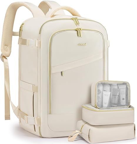 LOVEVOOK Travel Backpack for Women, 40L Carry On Backpack for Airplanes, Personal Item Bag for Ai... | Amazon (US)