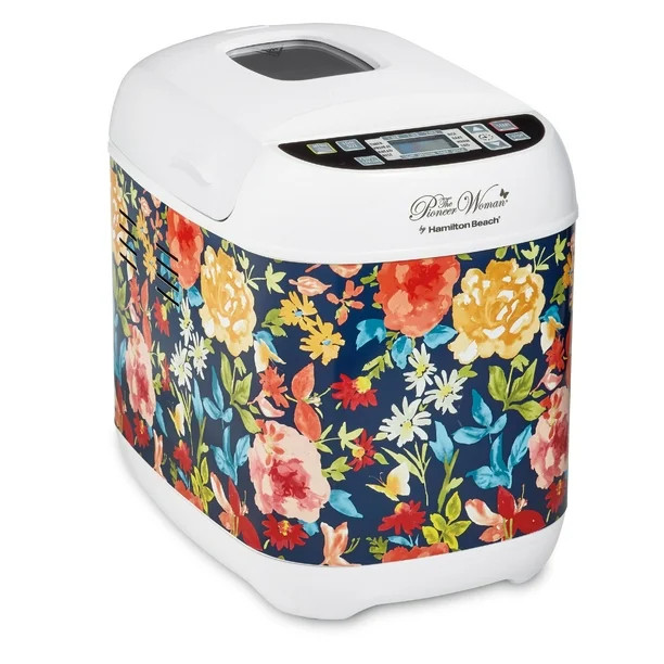 The Pioneer Woman Artisan Dough & Bread Maker by Hamilton Beach, Fiona Floral - Walmart.com | Walmart (US)