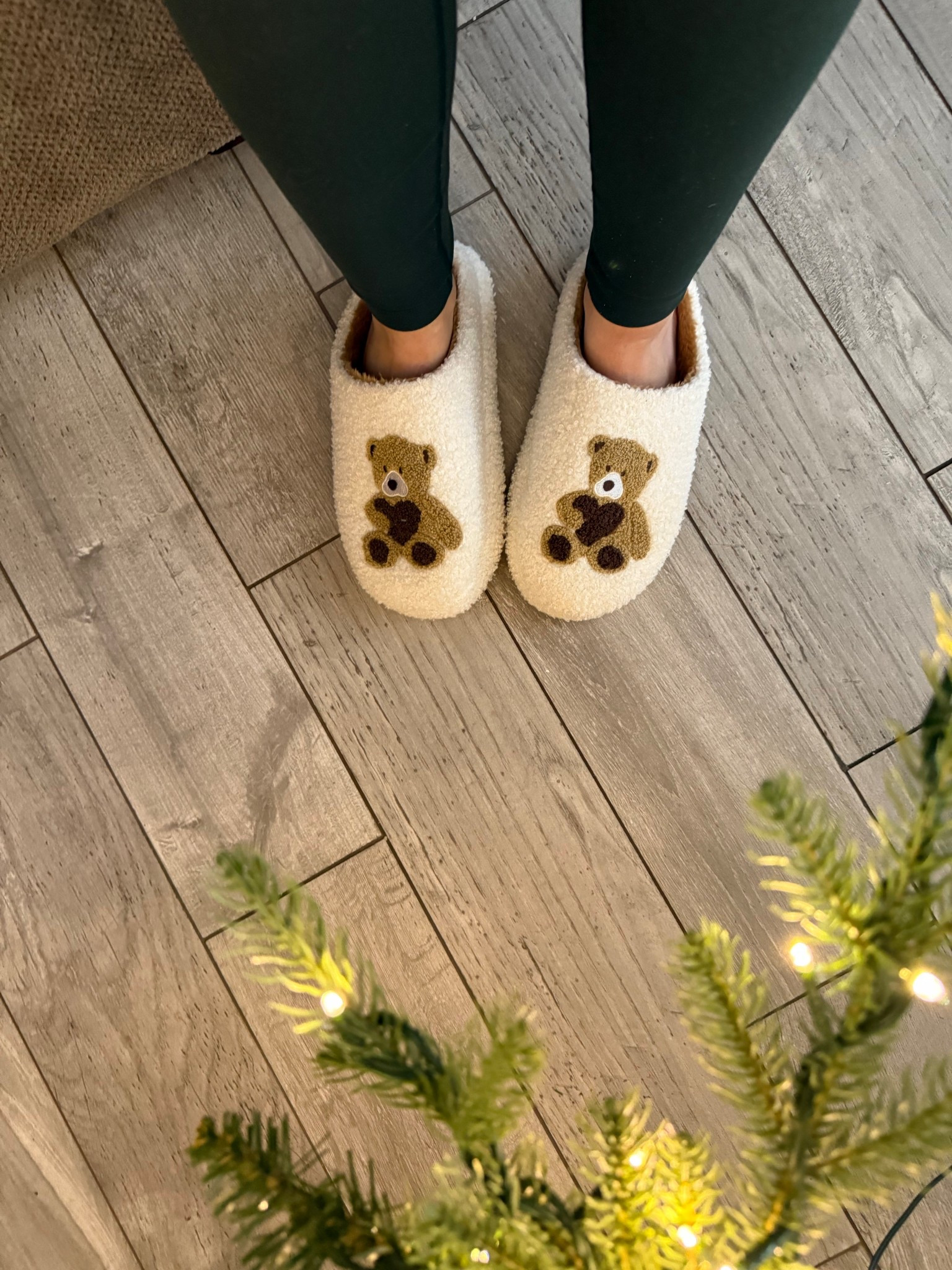 The cutest teddy bear slippers from Walmart under $20! 

#walmartstyle #walmartstyle 

#LTKStyleTip #LTKHoliday