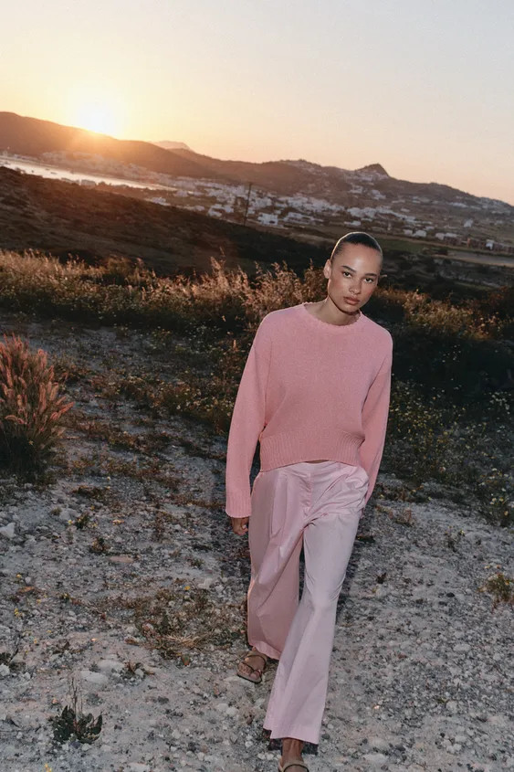 ASYMMETRIC HEM KNIT JUMPER | Zara UK