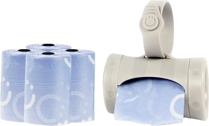 Ubbi On-the-Go Gray Bag Dispenser and Waste Disposal Bags Refill, 60 Lavender Scented Diaper Bags... | Amazon (US)