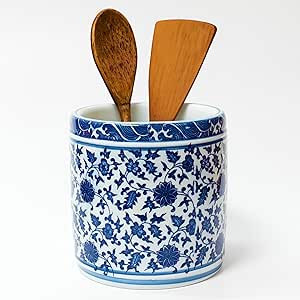 Kitchen Utensil Holder for Kitchen Countertop, Ceramic Cooking Utensils Holder, Large Utensil Cro... | Amazon (US)