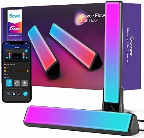 Govee Smart Light Bars, RGBICWW Smart LED Lights with 12 Scene Modes and Music Modes, Bluetooth Colo | Amazon (US)