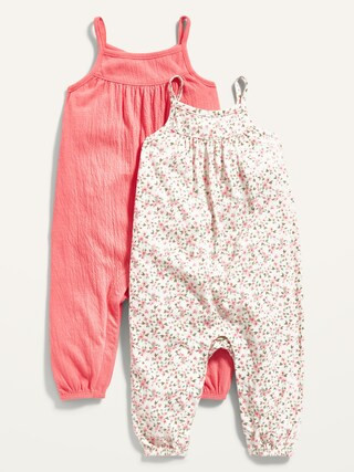 Sleeveless Shirred Jumpsuit 2-Pack for Baby | Old Navy (US)