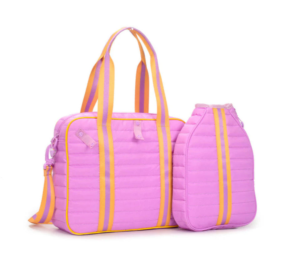 Piper Pickleball Bag | Purple/Yellow Sports Bag | Pink Cove