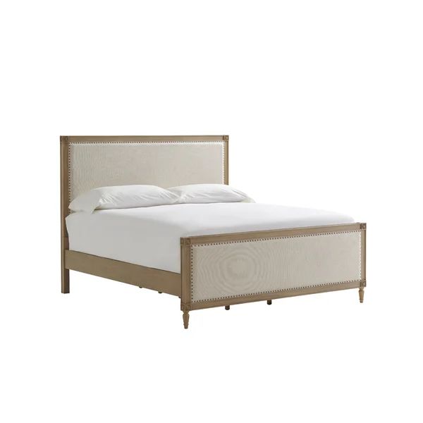 Rita Solid Wood and Upholstered Low Profile Standard Bed | Wayfair North America