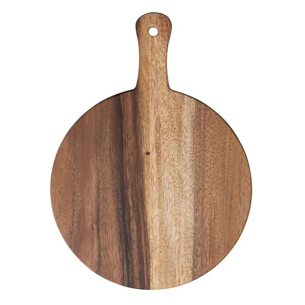 Modern Round Wood Cutting Or Charcuterie Board With Handle | Wayfair North America
