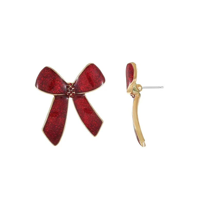 Packed Party Holiday Bow Earrings | Walmart (US)