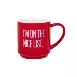 16oz Stoneware I'm On The Nice List Mug - Parker Lane | Target