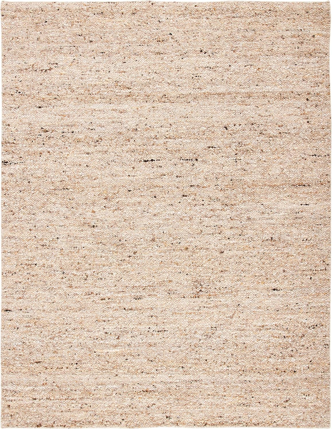 Safavieh Natura Collection NAT263B Handmade Wool Area Rug, 8' x 10', Beige | Amazon (US)